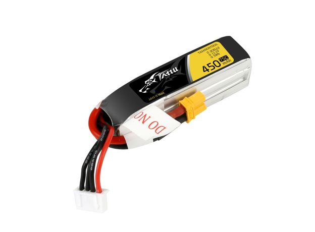 Tattu 450mAh 3S 75C 11.1V Long LiPo Batarya | XT30 Konnektör | FPV Classic
