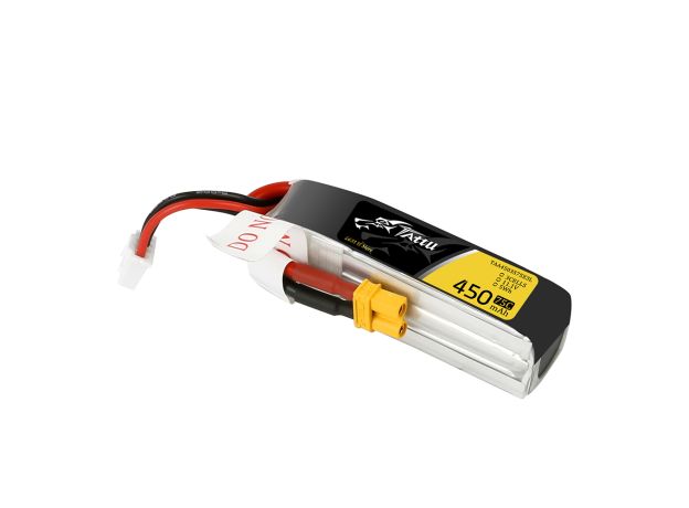 Tattu 450mAh 3S 75C 11.1V Long LiPo Batarya | XT30 Konnektör | FPV Classic