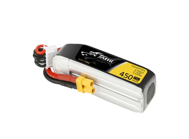 Tattu 450mAh 4S 75C 14.8V Long LiPo Batarya | XT30 Konnektör | FPV Classic