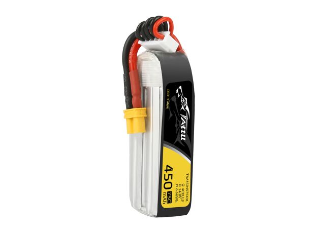 Tattu 450mAh 4S 75C 14.8V Long LiPo Batarya | XT30 Konnektör | FPV Classic