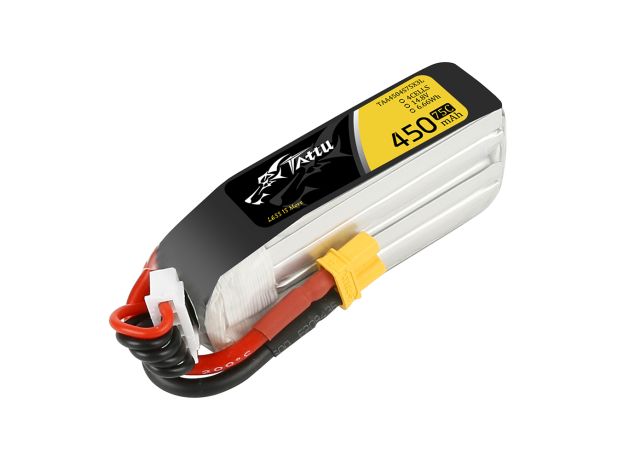 Tattu 450mAh 4S 75C 14.8V Long LiPo Batarya | XT30 Konnektör | FPV Classic