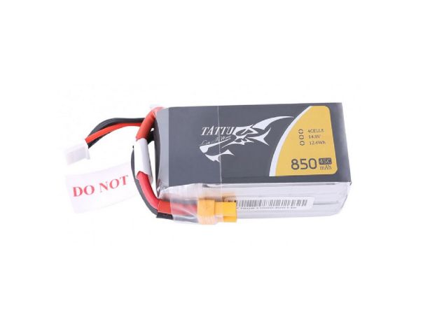 Tattu 850mAh 4S 45C 14.8V LiPo Batarya | XT30 Konnektör | FPV Classic