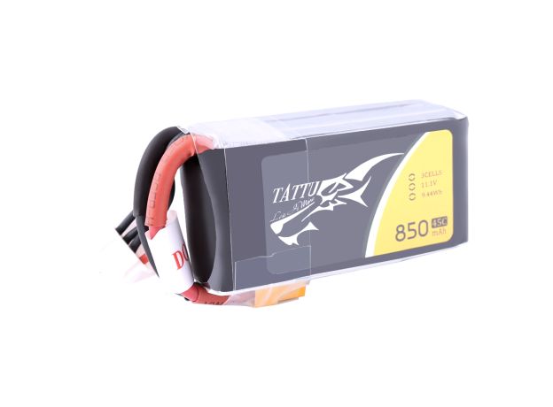 Tattu 850mAh 3S 45C 11.1V LiPo Batarya | XT30 Konnektör | FPV Classic