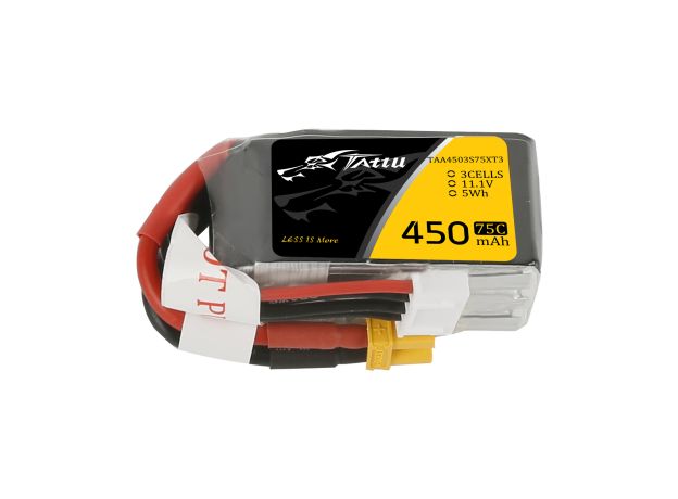 Tattu 450mAh 3S 75C 11.1V LiPo Batarya | XT30 Konnektör | FPV Classic