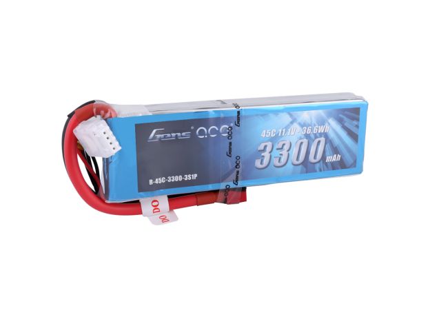 Gens ace 3300mAh 3S 45C 11.1V LiPo Batarya | Deans Konnektör | Air Classic (Non-G-Tech)