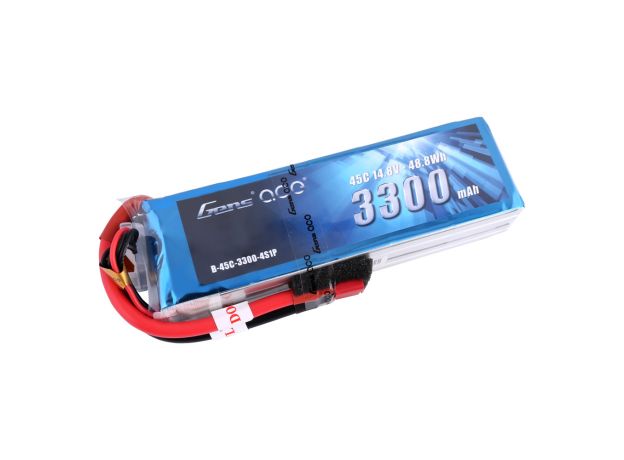 Gens ace 3300mAh 4S 45C 14.8V LiPo Batarya | Deans Konnektör | Air Classic (Non-G-Tech)