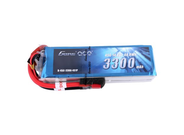 Gens ace 3300mAh 4S 45C 14.8V LiPo Batarya | Deans Konnektör | Air Classic (Non-G-Tech)