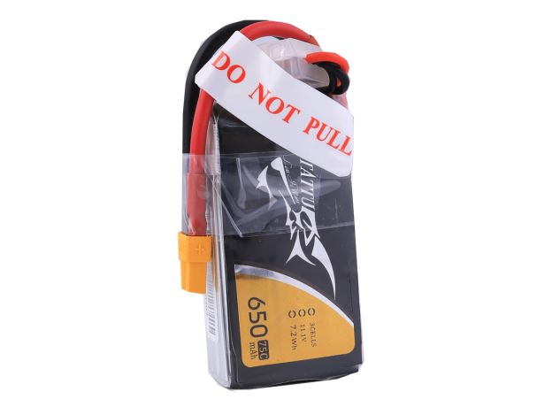 Tattu 650mAh 3S 75C 11.1V LiPo Batarya | XT30 Konnektör | FPV Classic
