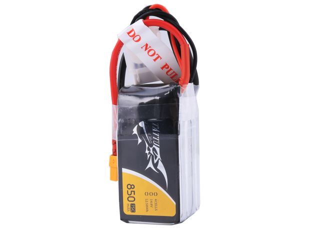 Tattu 850mAh 4S 75C 14.8V LiPo Batarya | XT60 Konnektör | FPV Classic