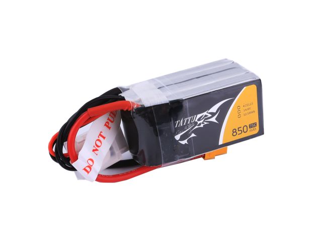 Tattu 850mAh 4S 75C 14.8V LiPo Batarya | XT60 Konnektör | FPV Classic
