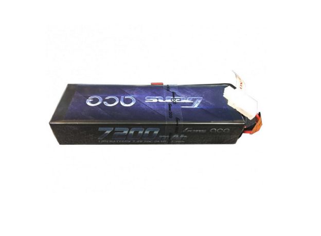 Gens ace 7200mAh 2S 70C 7.4V Sert Kasalı Lipo Batarya 21# ile Deans Konnektör
