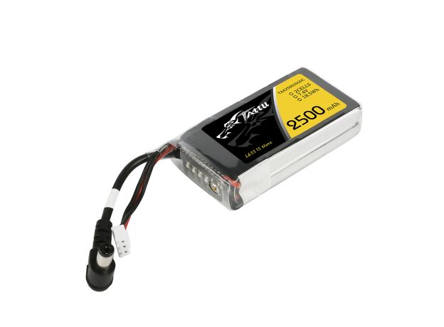 Tattu 2500mAh 2S 7.4V LiPo Batarya | DC 5.5mm Konnektör | TX&RX
