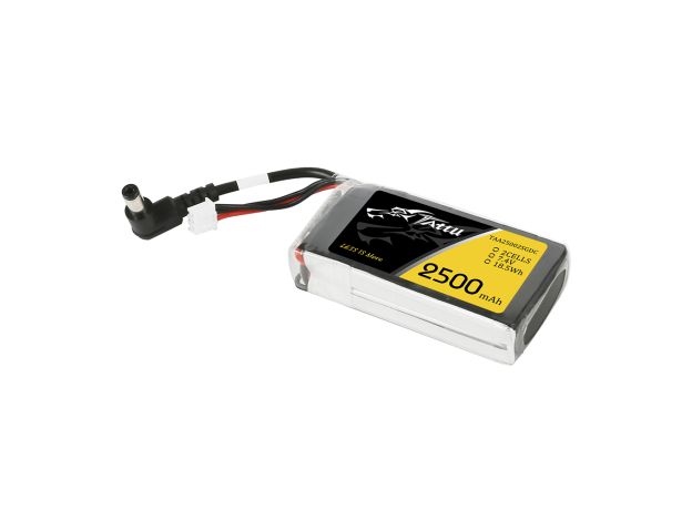 Tattu 2500mAh 2S 7.4V LiPo Batarya | DC 5.5mm Konnektör | TX&RX