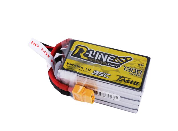 Tattu 1300mAh 5S 18.5V LiPo Batarya | XT60 Konnektör | R-Line 1.0