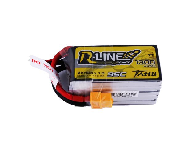 Tattu 1300mAh 5S 18.5V LiPo Batarya | XT60 Konnektör | R-Line 1.0