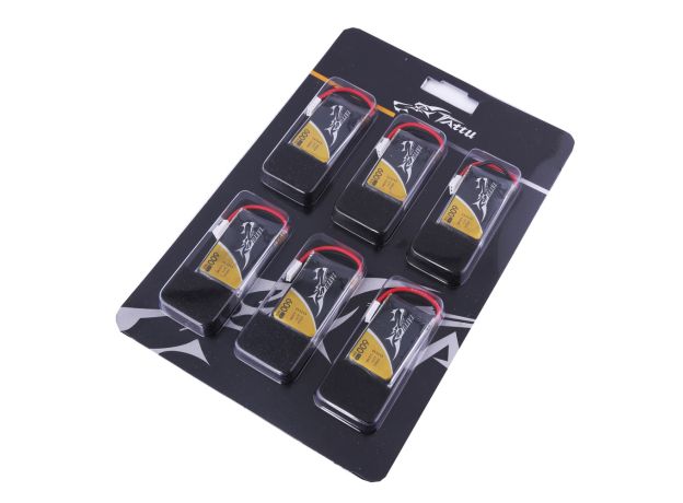 Tattu 600mAh 1S 25C 3.7V LiPo Batarya | Molex Konnektör | FPV Classic (6pcs)