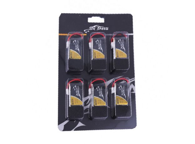 Tattu 600mAh 1S 25C 3.7V LiPo Batarya | Molex Konnektör | FPV Classic (6pcs)