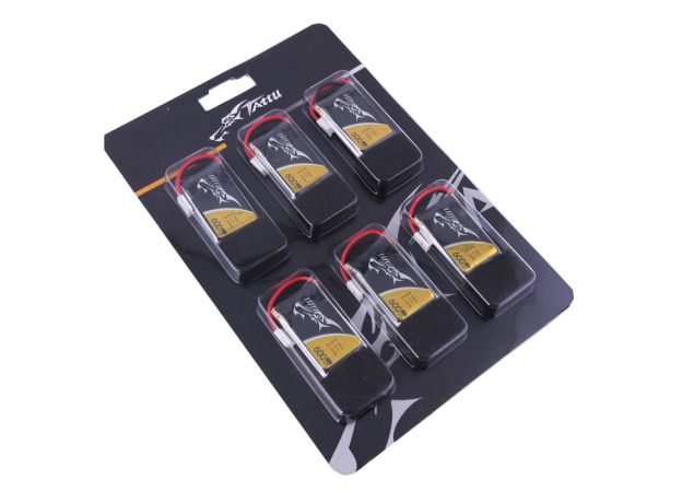 Tattu 600mAh 1S 25C 3.7V LiPo Batarya | Molex Konnektör | FPV Classic (6pcs)