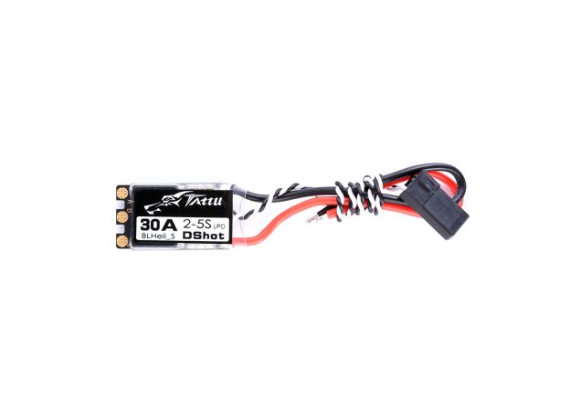 TATTU BLHeli_S 30 AMP ESC (2-5S, w/Dshot, BEC Yok) for FPV RC model (4pcs)