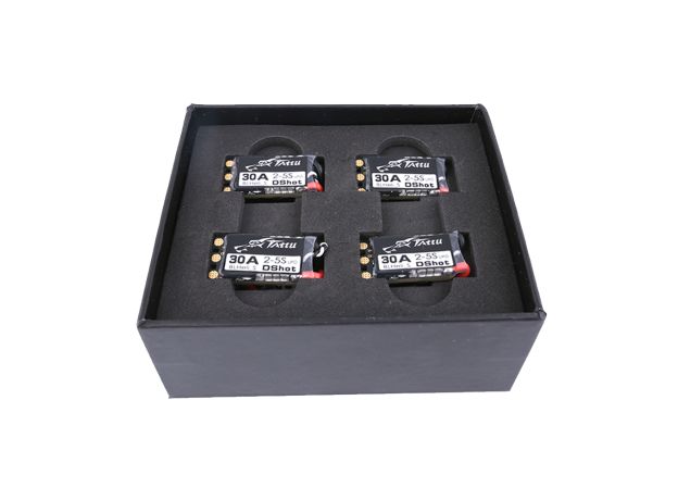 TATTU BLHeli_S 30 AMP ESC (2-5S, w/Dshot, BEC Yok) for FPV RC model (4pcs)