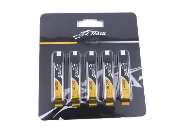 Tattu 220mAh 1S 45C 3.7V LiPo Batarya | JST-PHR 2.0 Konnektör | FPV Classic (5pcs)
