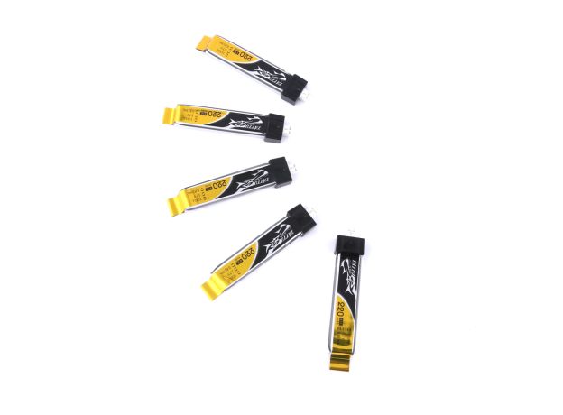 Tattu 220mAh 1S 45C 3.7V LiPo Batarya | JST-PHR 2.0 Konnektör | FPV Classic (5pcs)