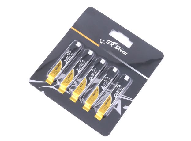 Tattu 220mAh 1S 45C 3.7V LiPo Batarya | JST-PHR 2.0 Konnektör | FPV Classic (5pcs)
