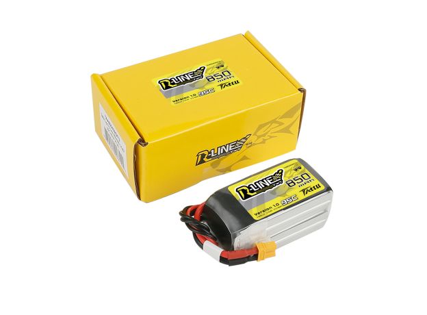Tattu 850mAh 4S 95C 14.8V LiPo Batarya | XT30 Konnektör | R-Line 1.0