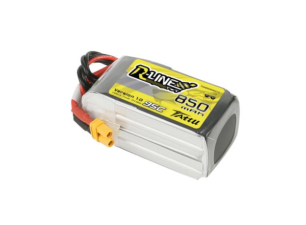 Tattu 850mAh 4S 95C 14.8V LiPo Batarya | XT30 Konnektör | R-Line 1.0