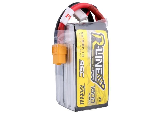 Tattu 1800mAh 4S 95C 14.8V LiPo Batarya | XT60 Konnektör | R-Line 1.0