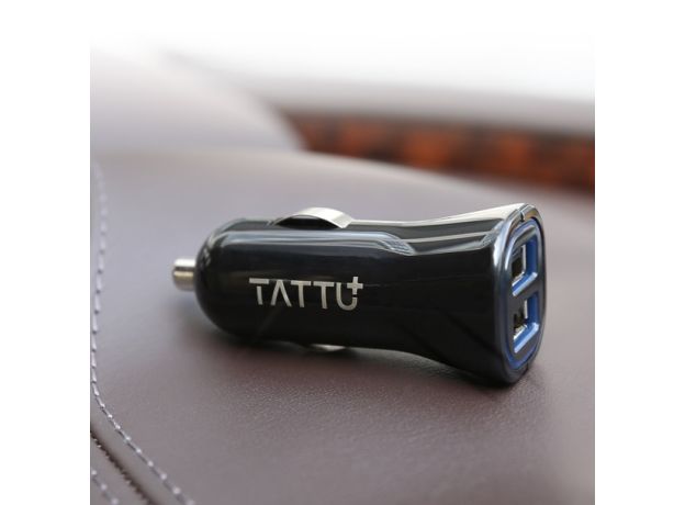 TATTU 24W 2.4A/4.8A Dual Usb Car Charger