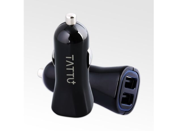Tattu 24W Double Portlu Universal USB Car Charger Adaptör [2-Pack]