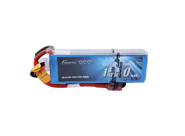 Gens ace 1550mAh 2S 45C 7.4V LiPo Batarya | Deans Konnektör | Air Classic (Non-G-Tech)