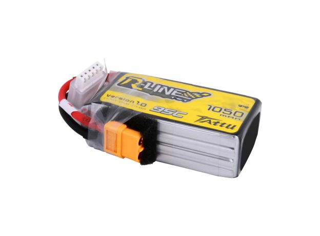 Tattu 1050mAh 4S 95C 14.8V LiPo Batarya | XT60 Konnektör | R-Line 1.0