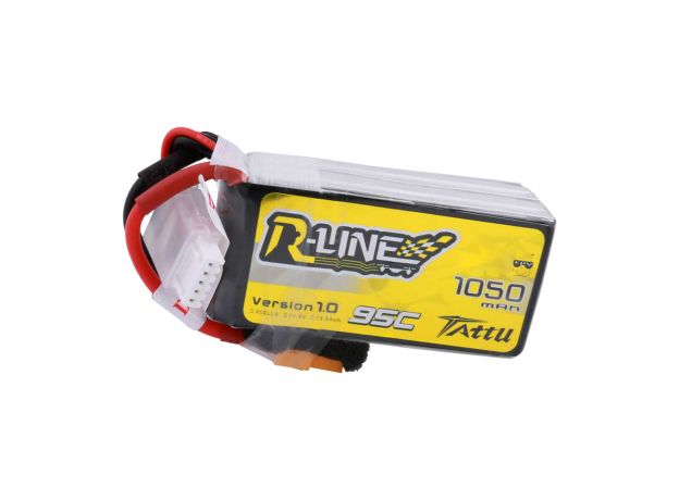 Tattu 1050mAh 4S 95C 14.8V LiPo Batarya | XT60 Konnektör | R-Line 1.0