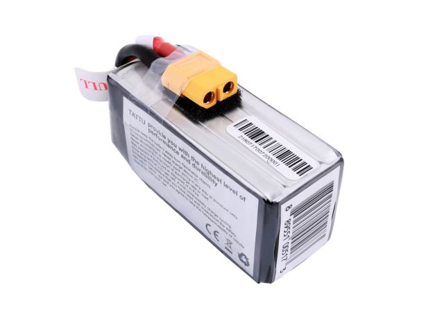Tattu 1300mAh 4S 100C 14.8V LiPo Batarya | XT60 Konnektör | FunFly