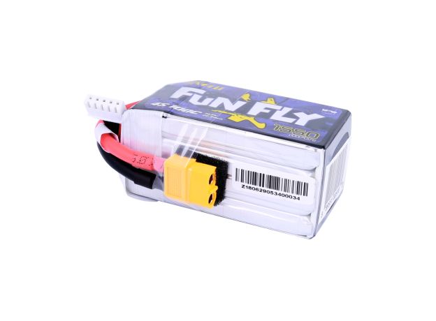 Tattu 1550mAh 4S 100C 14.8V LiPo Batarya | XT60 Konnektör | FunFly