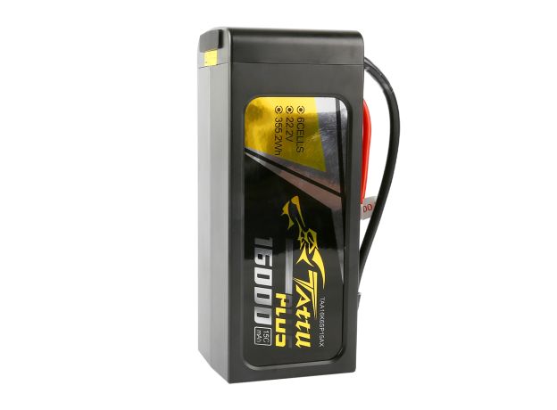 Tattu 16000mAh 6S 15C 22.2V Smart LiPo Batarya | AS150 or XT150 Konnektör | Tattu Plus (New Version)