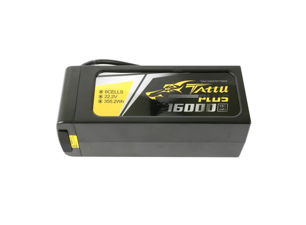 Tattu 16000mAh 6S 15C 22.2V Smart LiPo Batarya | AS150 or XT150 Konnektör | Tattu Plus (New Version)