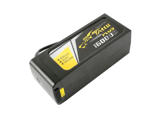 Tattu 16000mAh 6S 15C 22.2V Smart LiPo Batarya | AS150 or XT150 Konnektör | Tattu Plus (New Version)