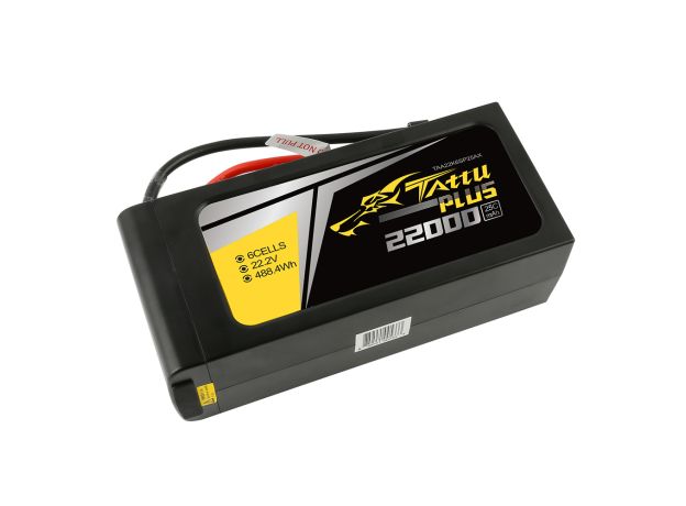 Tattu 22000mAh 6S 25C 22.2V Smart LiPo Batarya | AS150 / XT150 Konnektör | Tattu Plus (New Version)