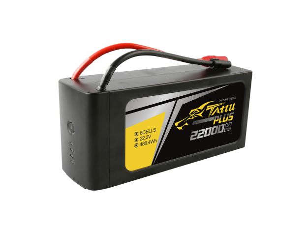 Tattu 22000mAh 6S 25C 22.2V Smart LiPo Batarya | AS150 / XT150 Konnektör | Tattu Plus (New Version)