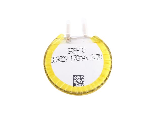 Grepow 3.7V 170mAh LiPo Yuvarlak Batarya 3030027