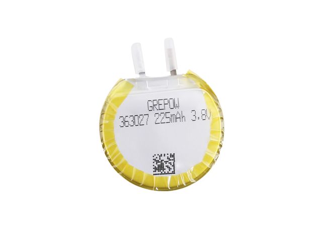 Grepow 3.8V 225mAh LiPo Yuvarlak Batarya 3630027
