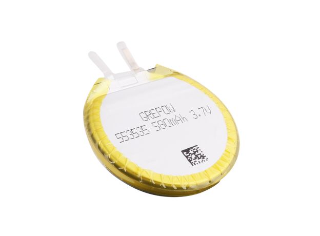 Grepow 3.7V 580mAh LiPo Yuvarlak Batarya 5535035