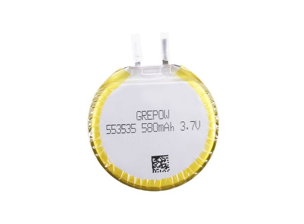 Grepow 3.7V 580mAh LiPo Yuvarlak Batarya 5535035