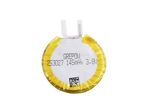 Grepow 3.8V 145mAh LiPo Yuvarlak Batarya 2530027