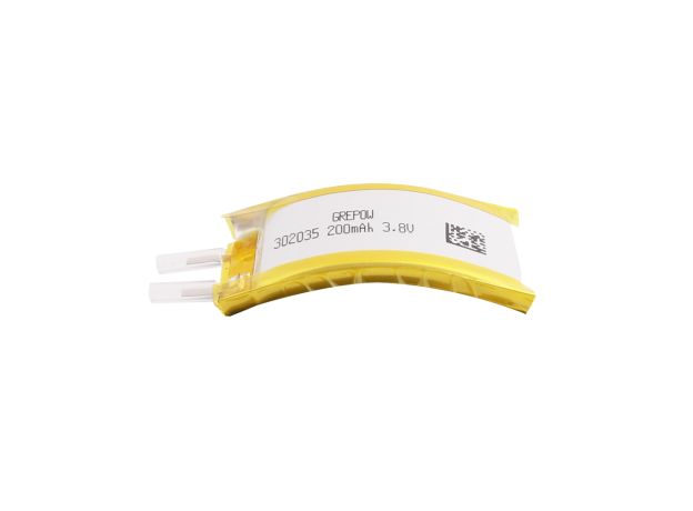Grepow 3.8V 200mAh 1S1P LiPo Kavisli Batarya 3020035