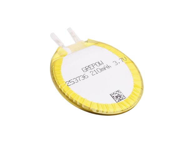 Grepow 3.7V 210mAh 1S LiPo Yuvarlak Batarya 2537036
