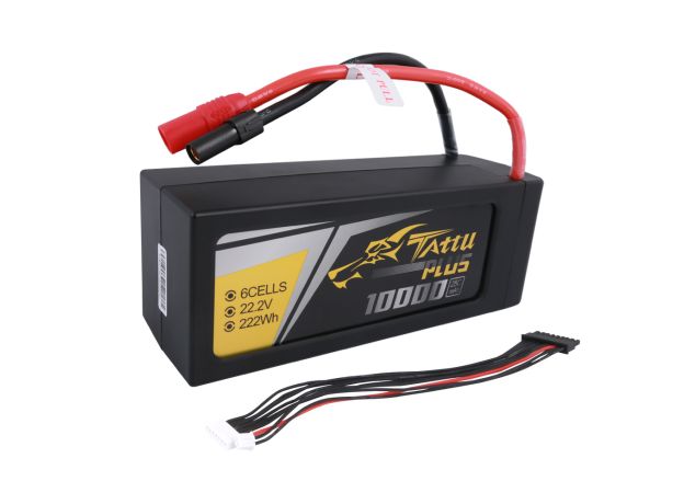 Tattu 10000mAh 6S 25C 22.2V LiPo Batarya | AS150 / XT150 Konnektör | Tattu Plus (New Version)